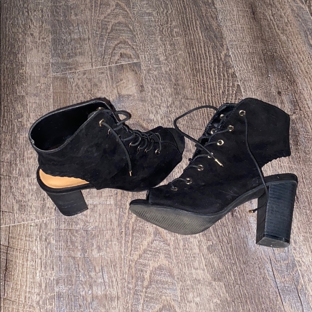 black heels